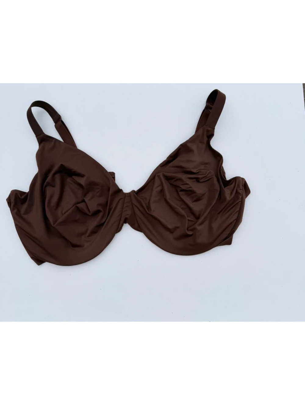 Skims Nylon Spandex bra dark chocolate brown size 44DDD